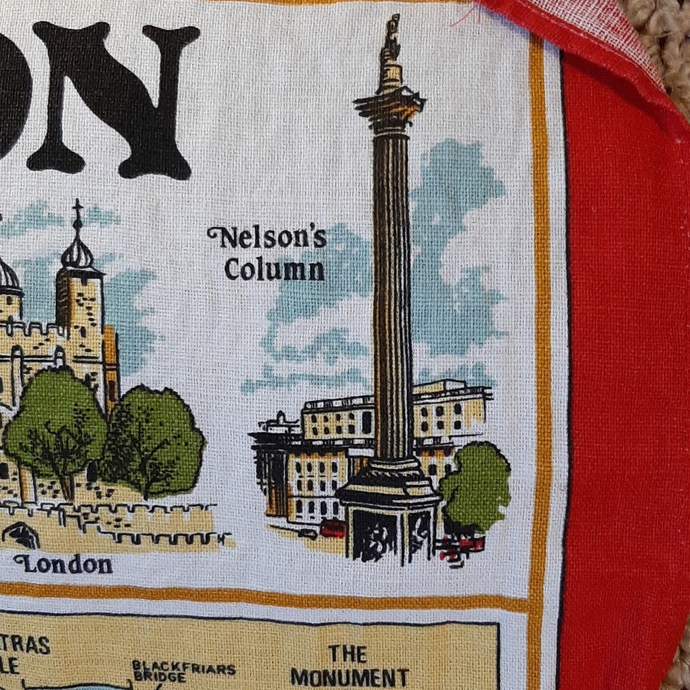 SOLD Linens | London Souvenir Tea Towel - Picture 4 of 11